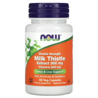 Купить NOW Foods, Растаропша, Milk Thistle, 300 мг, 50 вегетарианских капсул
