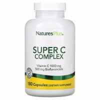 Купить NaturesPlus, Super C Complex, Суперкомлекс витаминов С, 180 растительных капсул