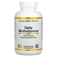 Купить California Gold Nutrition, мультивитамины для ежедневного приема, 180 растительных капсул