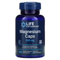 Купить Life Extension, Magnesium Caps, Магний в капсулах, 500 мг, 100 вегетарианских капсул