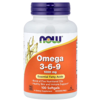 Купить NOW Foods, Omega-3-6-9, Oмега-3-6-9, 100 капсул