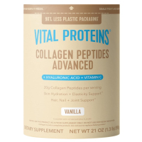 Купить Vital Proteins Collagen Peptides with Hyaluronic Acid and Vitamin C, Пептиды коллагена с гиалуроновй кислотой и витамином С, вкус ванилла, 598 г