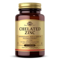 Купить Solgar, Chelated Zinc, хелатный цинк, 100 таблеток