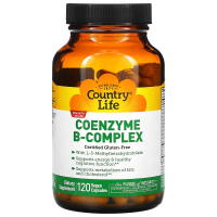 Купить Country Life, Комплекс коэнзимов группы B, 120 веганских капсул