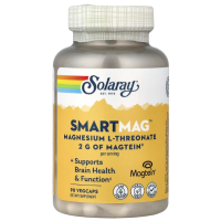 Купить Solaray, Magnesium L-Threonate, Л-треонат магния, 90 растительных капсул