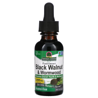 Купить Natures Answer, жидкий экстракт черного ореха, Black Walnut & Wormwood, 2000 мг, 30 мл