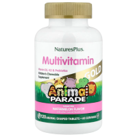Купить NaturesPlus, Animal Parade Gold, мультивитамины для детей, со вкусом арбуза, 120 таблеток