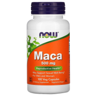 Купить NOW Foods, Мака, Maca, 500 мг, 100 растительных капсул