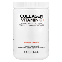 Купить Codeage, Collagen + vitamin C, коллаген + витамин C, без добавок, 283 г