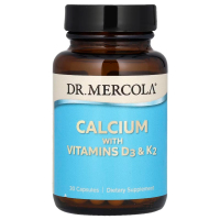 Купить Dr. Mercola, Кальций с витаминами D3 5000 МЕ & K2, 30 капсул