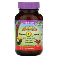 Купить Bluebonnet Nutrition, vitamin D3, витамин Д3, 400 МЕ, 90 жевательных таблеток
