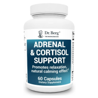 Купить Dr. Berg Adrenal & Cortisol support, поддержка надпочечников и кортизола, 60 капсул
