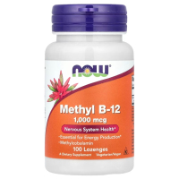 Купить NOW Foods, Methyl B-12, метилкобаламин, 1000 мкг, 100 таблеток для рассасывания