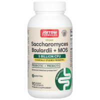 Купить Jarrow Formulas, сахаромицеты Буларди плюс МОС, Saccharomyces Boulardii Plus MOS, 5 млрд, 90 капсул