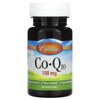 Купить Carlson, Coenzyme Q10, Коэнзим Q10, 100 мг, 30 мягких таблеток
