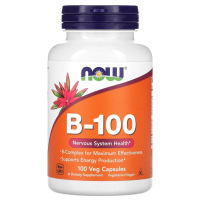 Купить NOW Foods, B-100, 100 растительных капсул
