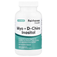 Купить Fairhaven Health, мио-инозитол и D-хиро-инозитол, 120 капсул