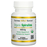 Купить California Gold Nutrition, органическая спирулина, сертификат USDA Organic, 500 мг, 60 таблеток