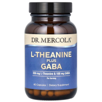 Купить Dr. Mercola, L-теанин с ГАМК, 60 капсул