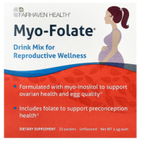 Купить Fairhaven Health, мио-фолат, Myo-folate, 30 пакетиков