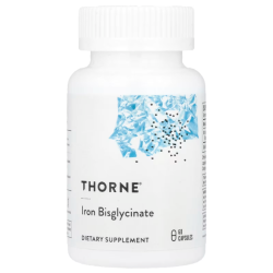Купить Thorne, Iron bisglycinate, бисглицинат железа, 60 капсул