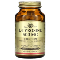 Купить Solgar, L-Tyrosine, L-тирозин, 500 мг, 100 вегетарианских капсул