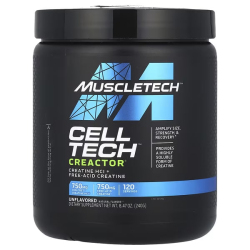 Купить MuscleTech, Cell Tech™, гидрохлорид креатина+, с нейтральным вкусом, 240 г