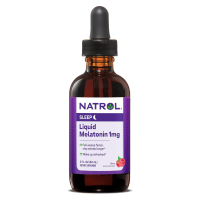 Купить Natrol, Жидкий мелатонин, 1 мг, сон, натуральный ягодный вкус, 60 мл