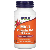Купить NOW Foods, MK-7, витамин K2, 100 мкг, 120 вегетарианских капсул
