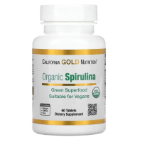 Купить California Gold Nutrition, Spirulina, Cпирулина, 500 мг, 60 таблеток