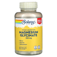 Купить Solaray, Magnesium Glycinate, Глицинат магния, 350 мг, 120 капсул