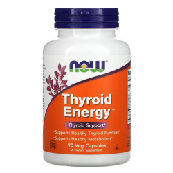 Купить NOW Foods, Thyroid Energy, 90 растительных капсул