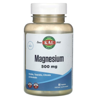 Купить KAL, Магний, magnesium, 500 мг, 60 таблеток
