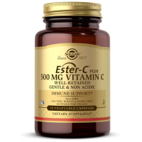 Купить Solgar, Ester-C Plus, витамин C с шиповником, 500 мг, 50 растительных капсул