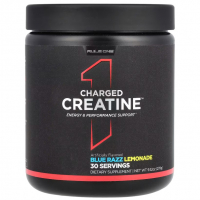 Купить Rule One, Charged Creatine, креатин, лимонад с голубой малиной, 270 г