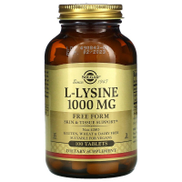 Купить Solgar, L-Lysine, Л-Лизин, 1000 мг, 100 таблеток