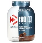 Dymatize, ISO100, гидролизованный, 100% изолят сывороточного протеина, шоколадный вкус, 2.3 кг