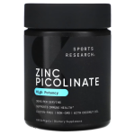 Sports Research, Zinc Picolinate, пиколинат цинка, 30 мг, 180 капсул